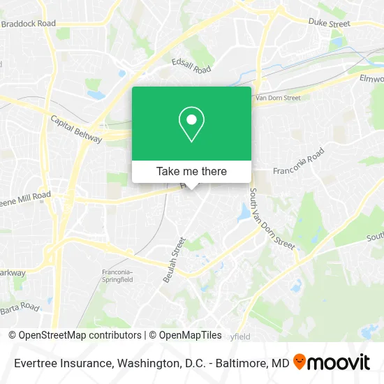 Evertree Insurance map