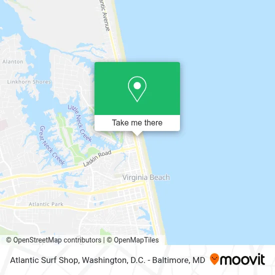Atlantic Surf Shop map