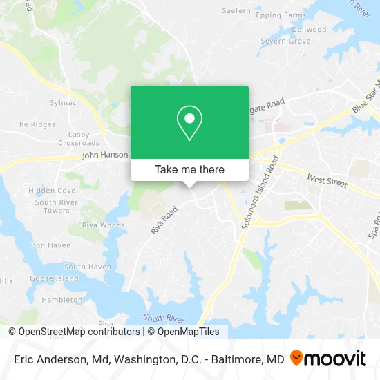 Eric Anderson, Md map