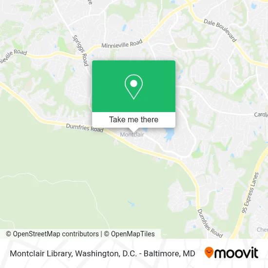 Montclair Library map