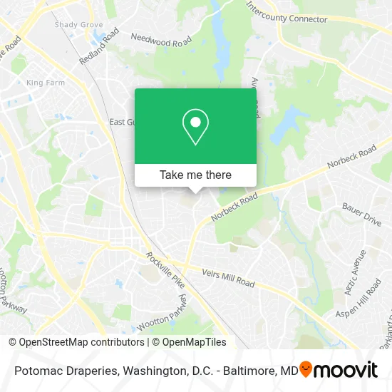 Potomac Draperies map