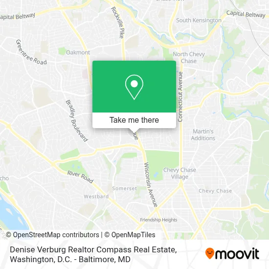 Denise Verburg Realtor Compass Real Estate map
