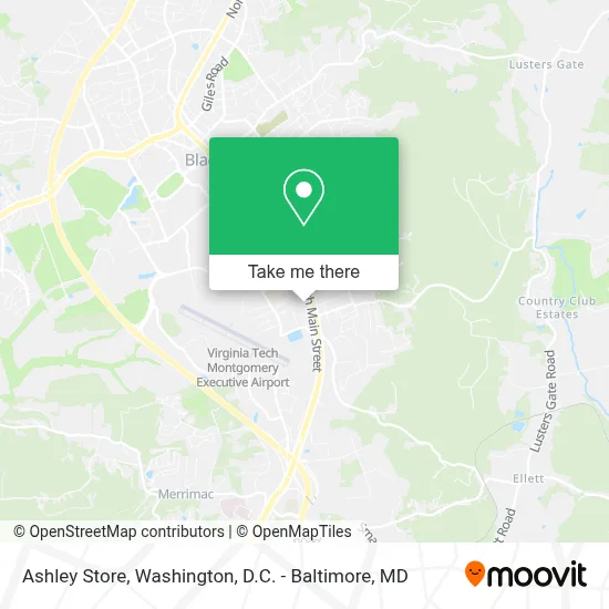 Ashley Store map