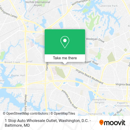 1 Stop Auto Wholesale Outlet map