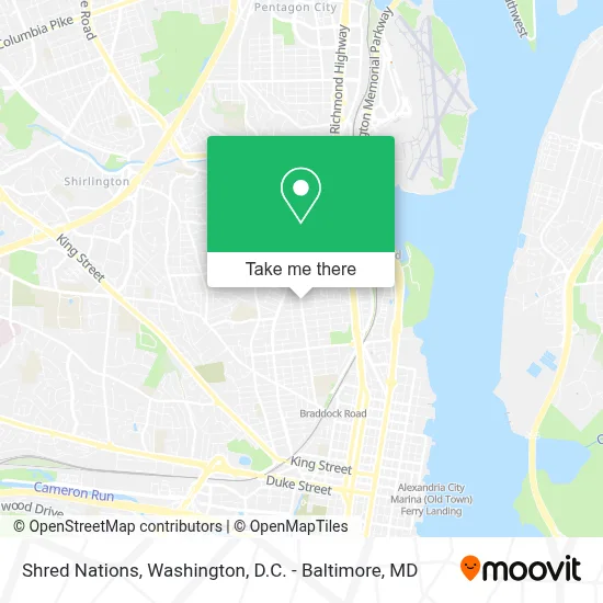 Shred Nations map