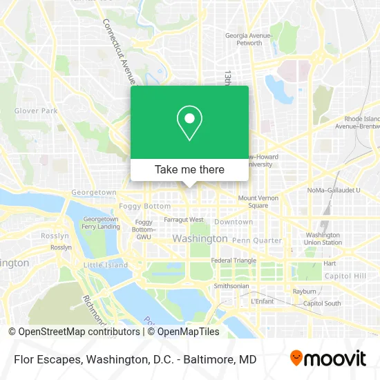 Flor Escapes map