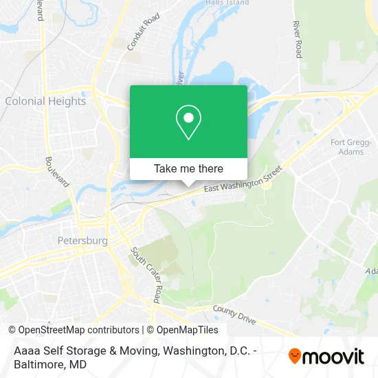 Aaaa Self Storage & Moving map