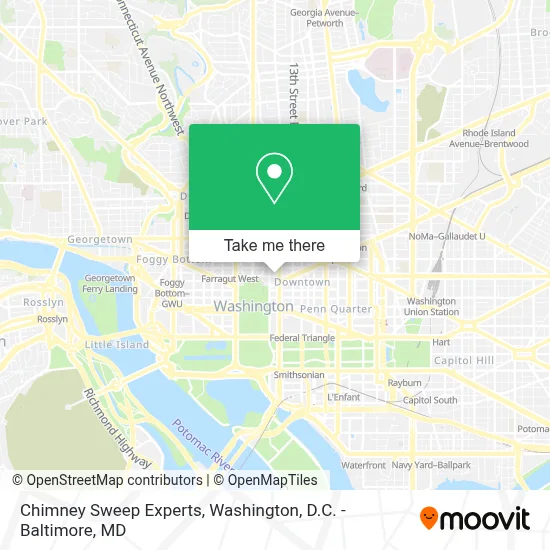 Chimney Sweep Experts map