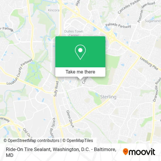 Ride-On Tire Sealant map