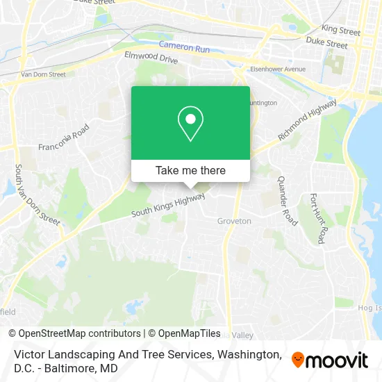 Victor Landscaping And Tree Services map