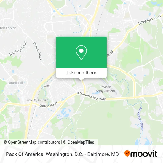 Pack Of America map