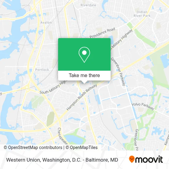 Western Union map