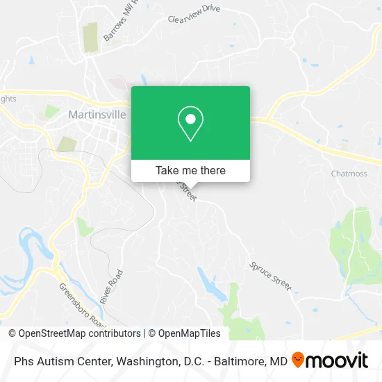 Phs Autism Center map