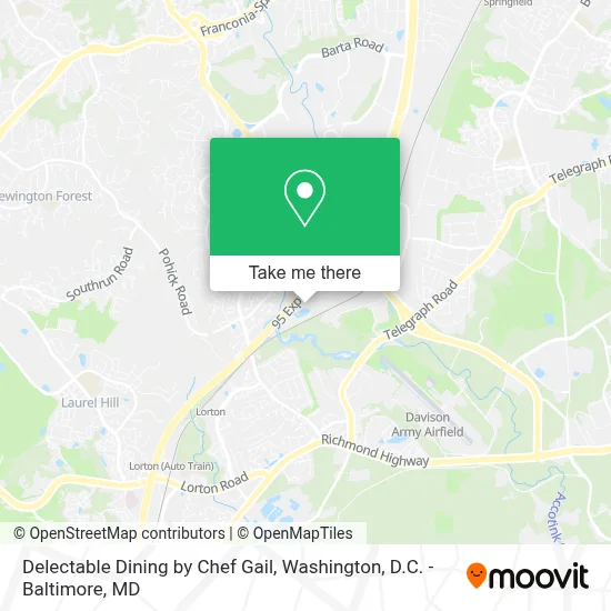 Delectable Dining by Chef Gail map