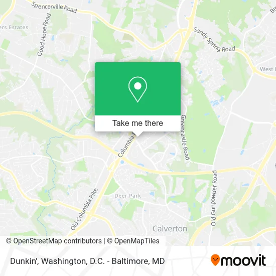 Dunkin' map
