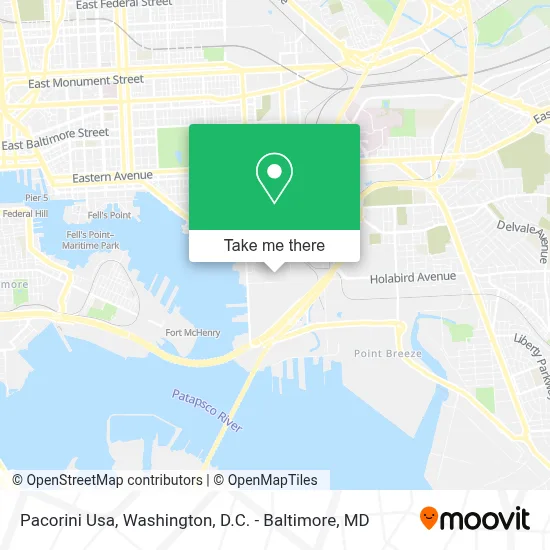 Pacorini Usa map