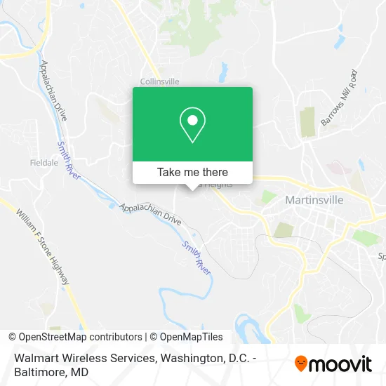 Walmart Wireless Services map