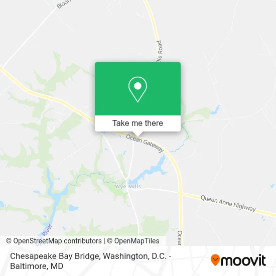 Chesapeake Bay Bridge map
