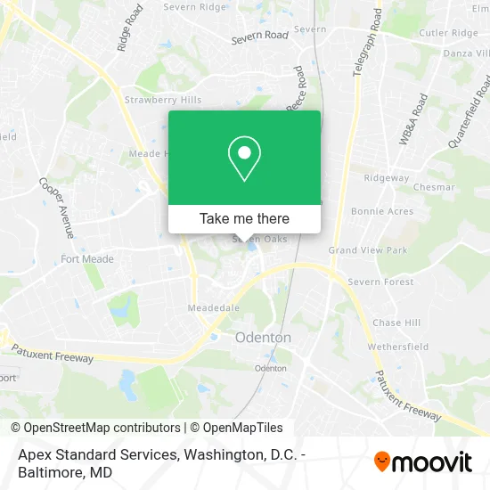 Apex Standard Services map
