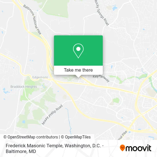 Frederick Masonic Temple map