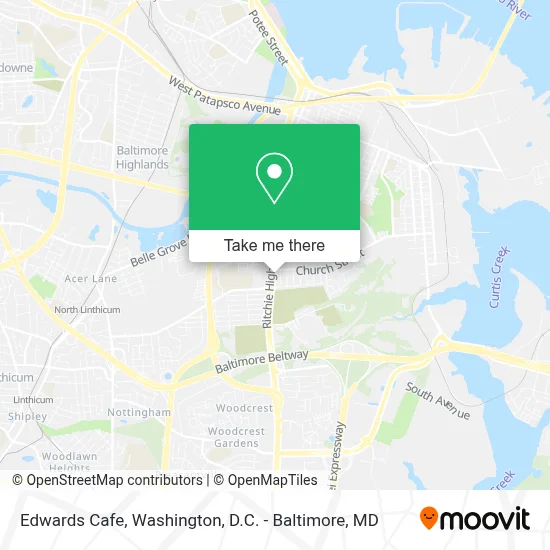 Edwards Cafe map