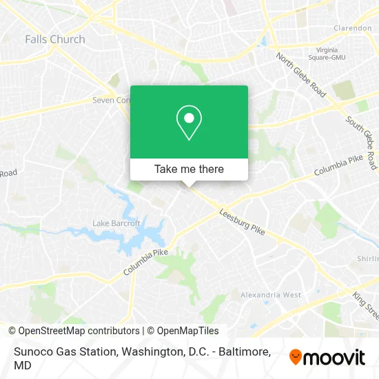 Sunoco Gas Station map