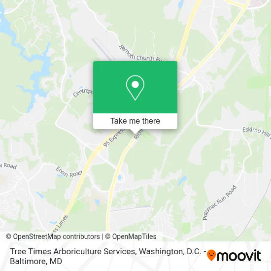 Tree Times Arboriculture Services map