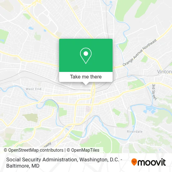 Social Security Administration map