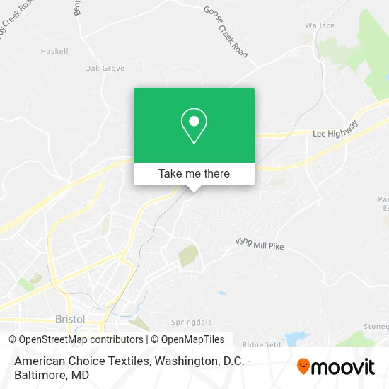 American Choice Textiles map