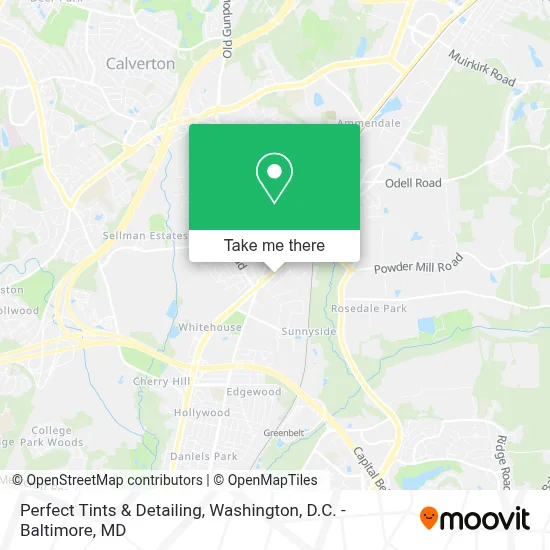Perfect Tints & Detailing map