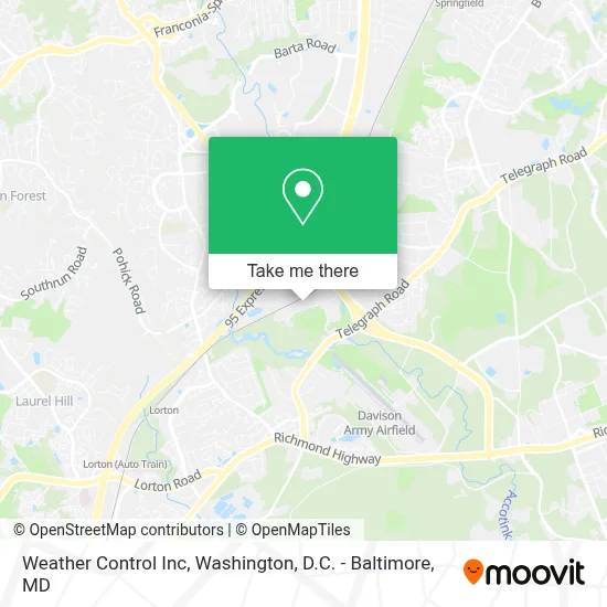 Weather Control Inc map