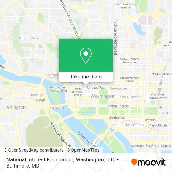 National Interest Foundation map