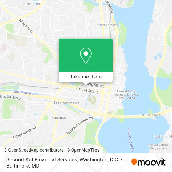 Second Act Financial Services map