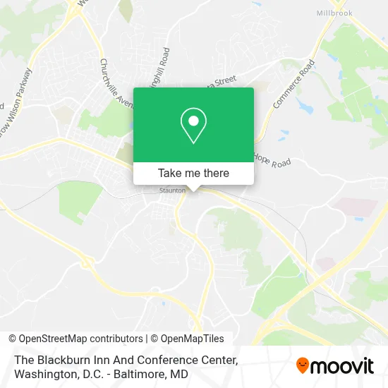 The Blackburn Inn And Conference Center map