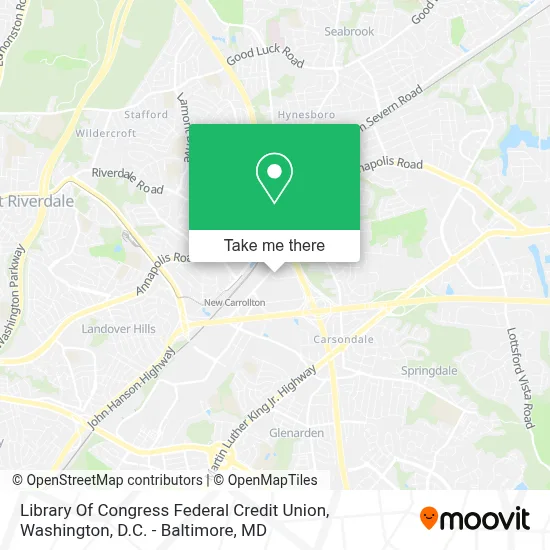 Library Of Congress Federal Credit Union map