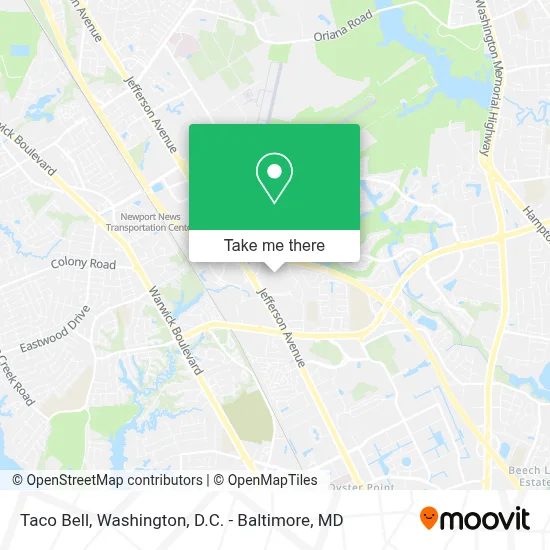 Taco Bell map