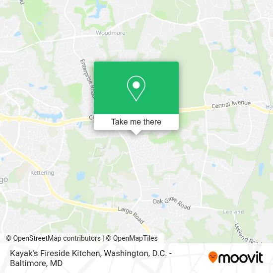 Kayak's Fireside Kitchen map