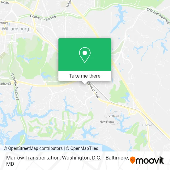 Marrow Transportation map