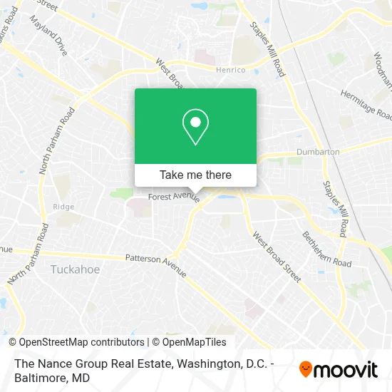 The Nance Group Real Estate map