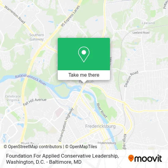 Foundation For Applied Conservative Leadership map