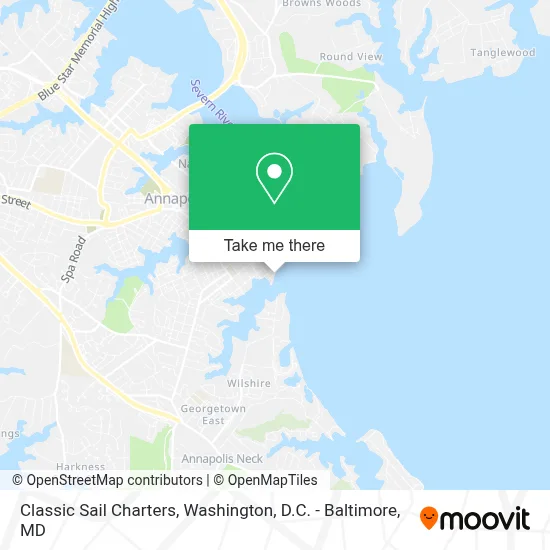 Classic Sail Charters map
