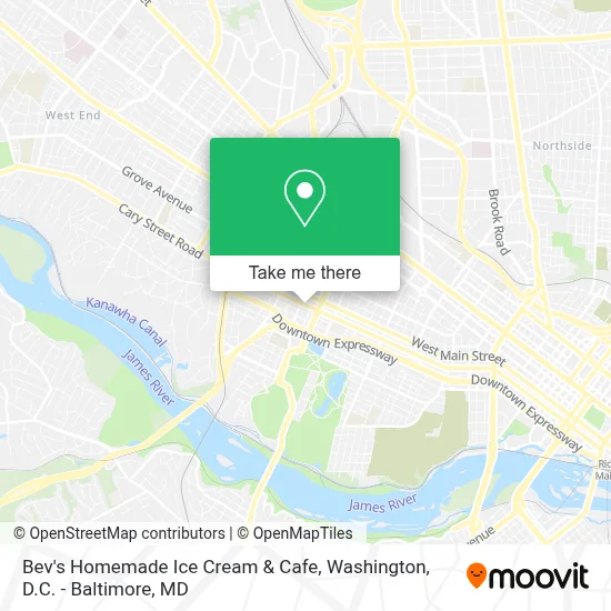 Bev's Homemade Ice Cream & Cafe map