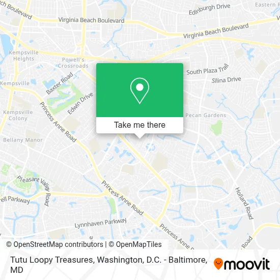 Tutu Loopy Treasures map