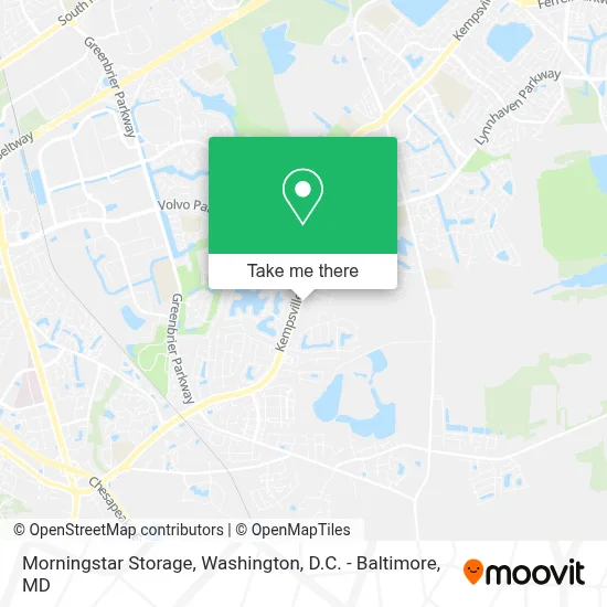 Morningstar Storage map