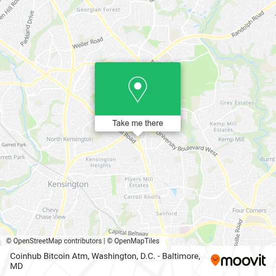 Coinhub Bitcoin Atm map