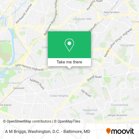 A M Briggs map