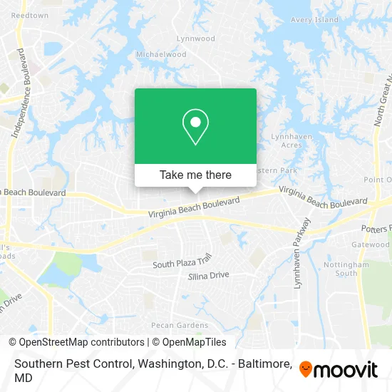 Southern Pest Control map