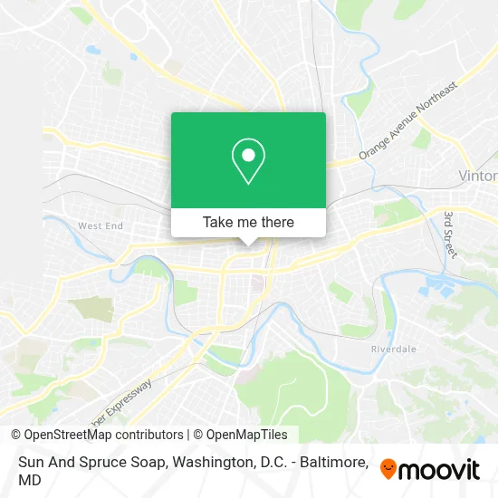 Sun And Spruce Soap map