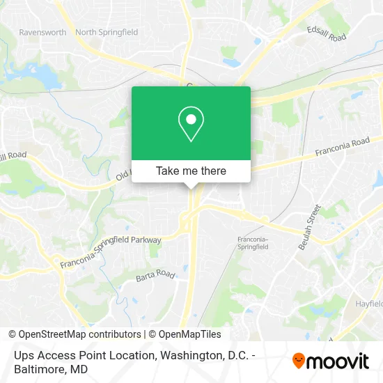 Ups Access Point Location map
