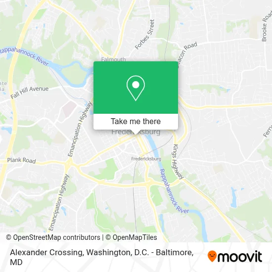 Alexander Crossing map